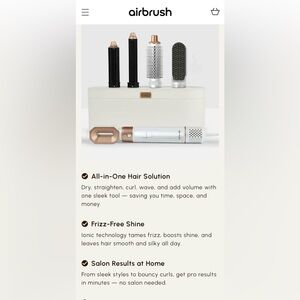 Multi-functional 5-in-1 Hair Styler by airbrush